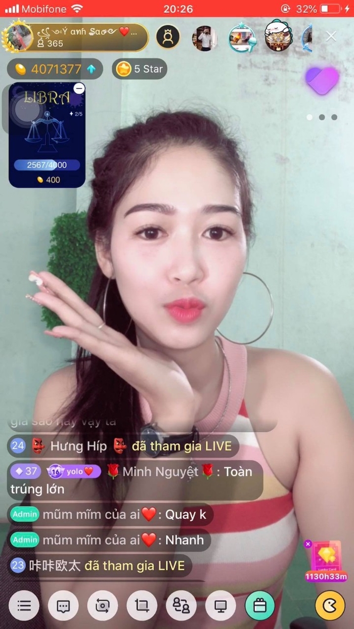 Gái xinh livestream bigo