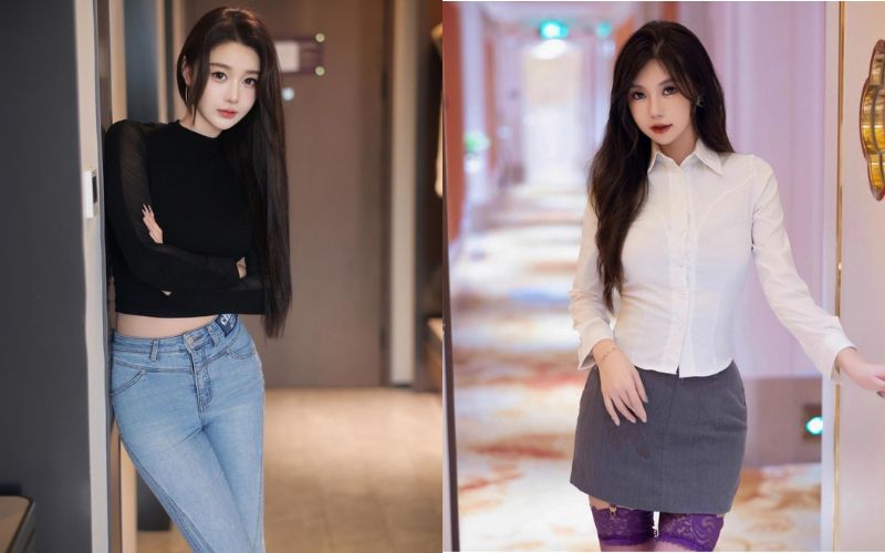 Ảnh gái xinh chụp dáng