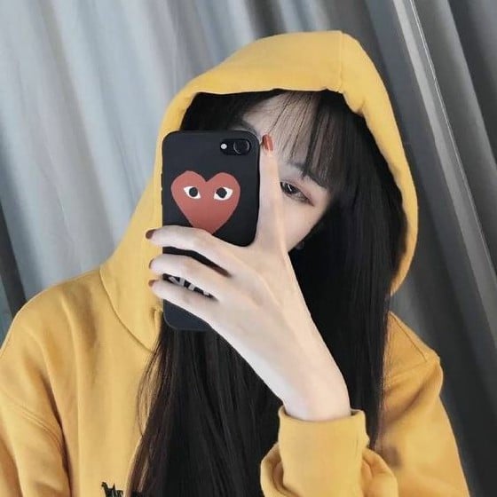 Ảnh avatar đẹp cho con gái che mặt