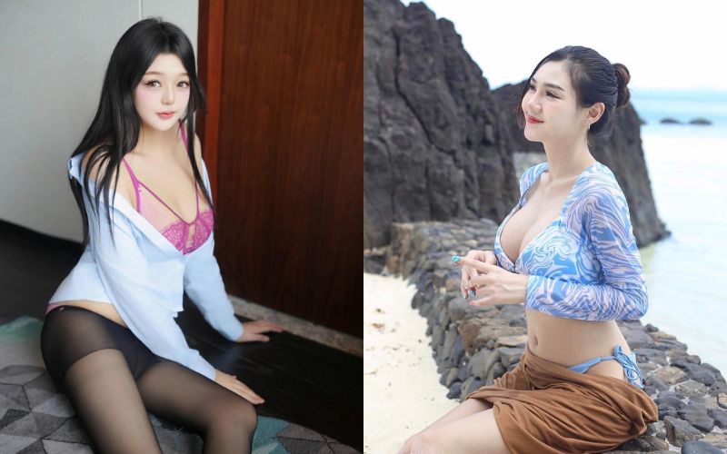 Gái xinh mặc đồ thiếu vải