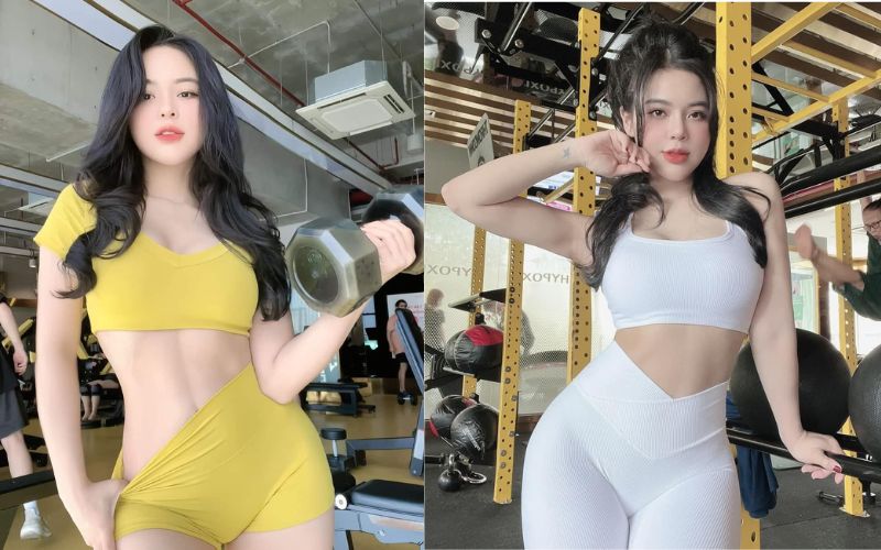 Gái xinh tập gym